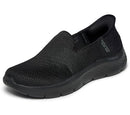 124963NA Skechers Women's Hands Free Slip-Ins Go Walk Flex-Relish Black Size 5.5 - Like New