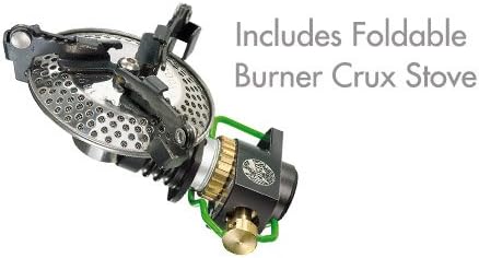 OPTIMUS CRUX WEEKEND HE Cook System Gas Stove Camping Hiking Woods - Gray/Green - Like New