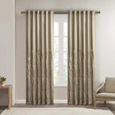 MADISON PARK TAN CURTAINS TRANSITIONAL ROD POCKET CURTAINS 50" X 95" MP40-716 - Like New