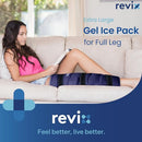 REVIX Full Leg Ice Pack Wrap for Knee Hip & Thigh Reusable Cold Gel Wrap - Brand New