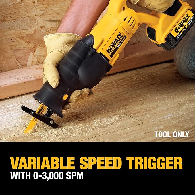 DEWALT 20V MAX Reciprocating Saw 3,000 Strokes Tool Only DCS380B - YELLOW - Like New