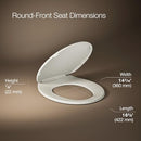 KOHLER K-4775-47 Brevia Round Toilet Seat with Quick-Release Hinges, Almond - Brand New