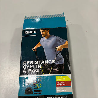 IGNITE BY SPRI RESISTANCE GYM IN A BAG: MEDIUM RUBBER BANDS - MULTICOLOR - Like New