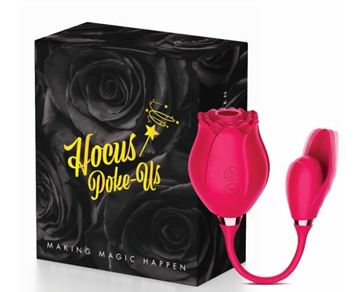 HOCUS POKE-US ROSE PERSONAL MASSGER WITH SUCTION POWER - PINK - Brand New