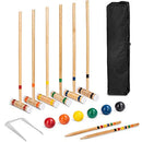 Best Choice Products 32in Wood Croquet Set, Classic 6 Players - Multicolor - Brand New