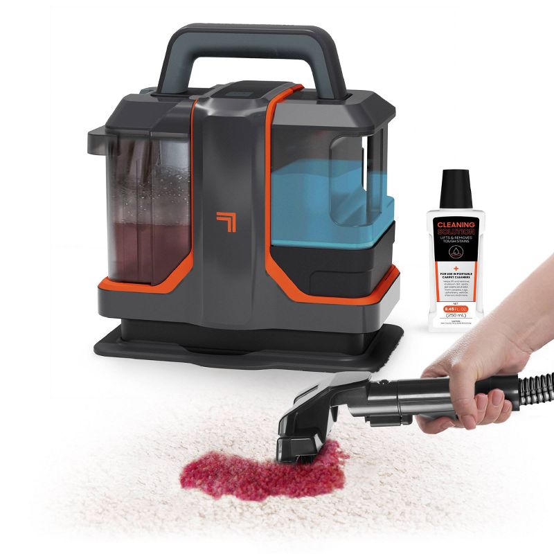 SHARPER IMAGE STAIN CLEANER PORTABLE SPOT VACUUM 16 FT CORD, BLACK - Like New