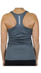 GALAXY BY HARVIC WOMENS MOISTURE WICKING RACERBACK TAGLESS TOP CHARCOAL XL - Brand New