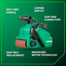 METABO HPT 36V MULTIVOLT CORDLESS BRUSHLESS 3" X 21" BELT SANDER TOOL BODY ONLY - Like New