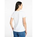 TIME AND TRU WOMEN'S COTTON CREWNECK TEE SHORT SLEEVES - SIZE: XS - VIVID WHITE - Like New