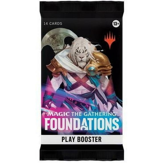 WIZARDS OF THE COAST MAGIC THE GATHERING FOUNDATIONS PLAY BOOSTER 1 PACK - MULTI - Brand New