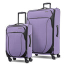 AMERICAN TOURISTER 4 KIX 2.0 SOFTSIDE EXPANDABLE LUGGAGE, 2PC SET, LAVENDER New