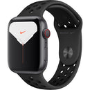 For Parts: APPLE WATCH NIKE 5 GPS CELL 44 SPACE GRAY ALUM BLACK - DEFECTIVE SCREEN/LCD