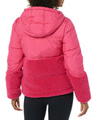 AXESSORIES WOMEN'S FULL-ZIP SHERPA FLEECE JACKET HOT PINK SIZE XL - Brand New