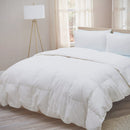 OEKO TEX LIGHTWEIGHT OEKO-TEX DOWN COMFORTER DUVET, ALL-SEASON QUEEN - WHITE - Like New