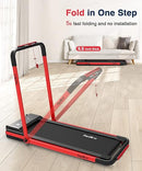 REDLIRO Under Desk Treadmill 2 in 1 Walking Pad Portable JK1608E-2 - RED Like New