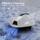 POOLMR CORDLESS ROBOTIC POOL CLEANER - ABOVE GROUND POOL VACUUM - WHITE/BLACK - Like New