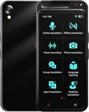 AI Language Translator Device, Voice Recorder Real-Time Translation A60 - Black - Like New