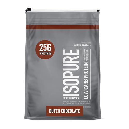 ISOPURE LOW CARB 100% PURE WHEY ISOLATE DUTCH CHOCOLATE 7.5 LBS 103 SERVINGS - Brand New