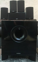 ENERGY SUBWOOFER WITH 5 PIECE CLASSIC 5.1 SATELLITE SPEAKERS - Scratch & Dent