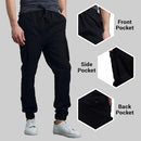 GALAXY BY HARVIC MEN'S SLIM FIT STRETCH CARGO JOGGER PANTS, BLACK, X-LARGE - Like New