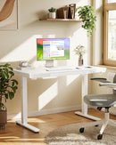 Marsail Standing Desk Drawer 48 x 24 inch Whole Piece Tabletop Electric - White - Like New