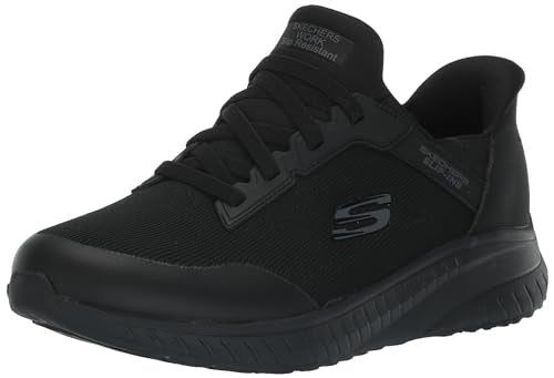 Skechers Women's Hands Free Slip-Ins Squad Chaos SR Adelo, Black, Size 8 - Like New