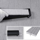 EXF Offset Linear Shower Drain 20 Inch Matte Black Reversible Cover B0CQ2BN86J - Like New