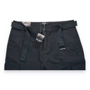BLU ROCK NEW YORK MENS FLEX STRETCH BELTED CARGO SHORTS - SIZE: MEN 40 - BLACK - Brand New