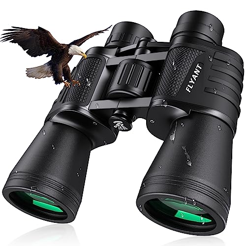 FLYANT 20X50 HIGH POWERED BINOCULARS WATERPROOF COMPACT BINOCULARS - BLACK - Like New