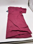 CHEROKEE MENS HENLEY TEE - SIZE: MEN L - BURGUNDY MELANGE - Brand New