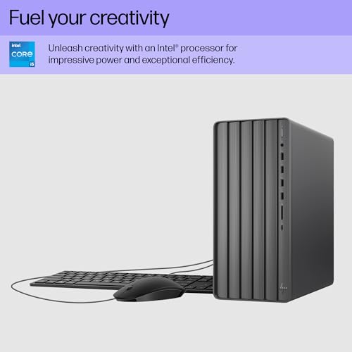 HP Envy Desktop PC i5-14400 8 GB RAM 512 GB SSD TE01-5012 - Black - Like New