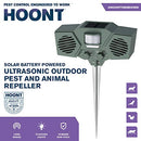Hoont Solar Powered Motion Activated Ultrasonic with Flashing Strobe Light - Like New