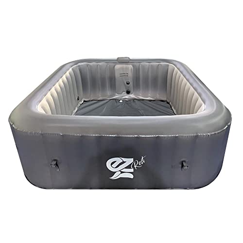SereneLife Outdoor Portable Hot Tub 73''x73'' 6-Person Square - Scratch & Dent