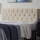 Lucid Mid-Rise Upholstered Headboard Lucy Q by LUCID Home - Queen - Pearl - Like New