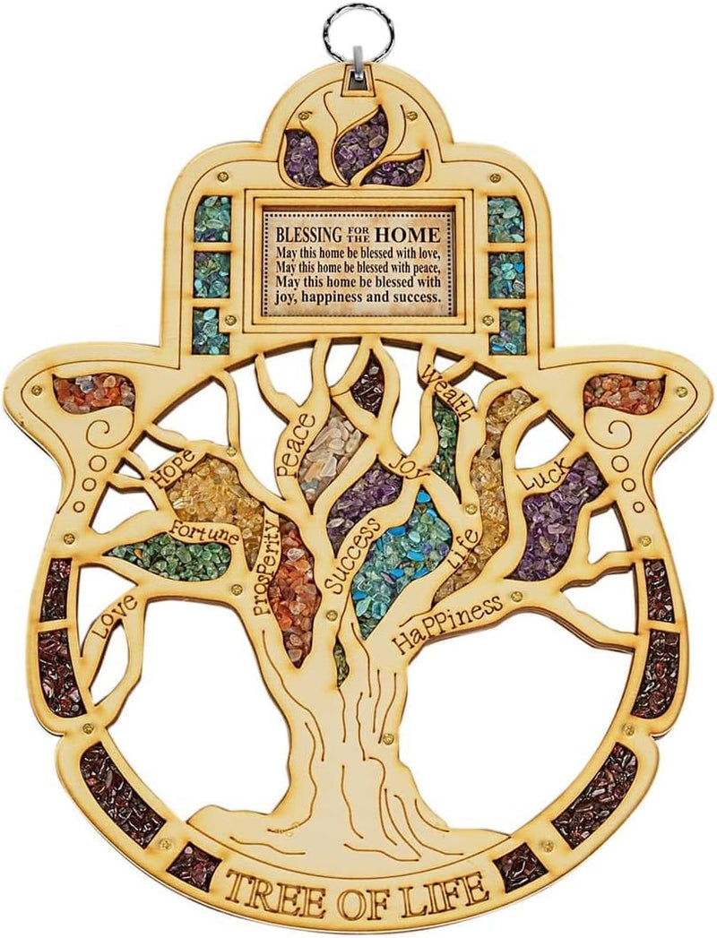 KARMA AND LUCK Rooted in Spirituality - XL Tree Of Life Wall Blessing HDBL6001 Like New