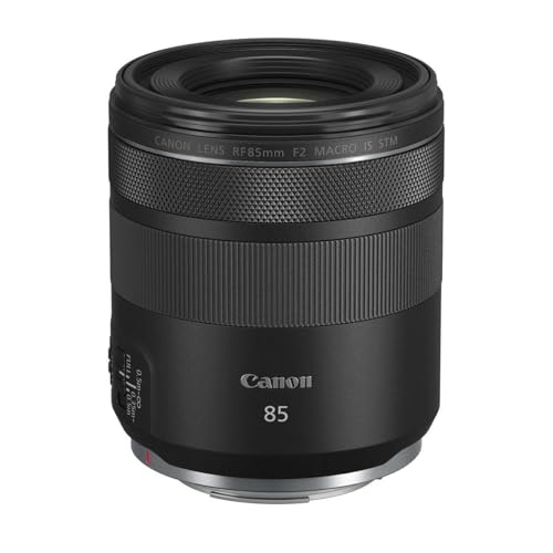 CANON RF 85MM F2 MACRO IS STM COMPACT MEDIUM-TELEPHOTO BLACK LENS - BLACK - Like New