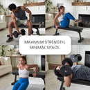 FF FINER FORM GYM QUALITY FOLDABLE FLAT BENCH FOR MULTI-PURPOSE WEIGHT - Like New