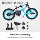 RoyalBaby Chipmunk Kids Bike Toddlers 14 Inch Wheel Bicycle - Dynamo Blue - Like New