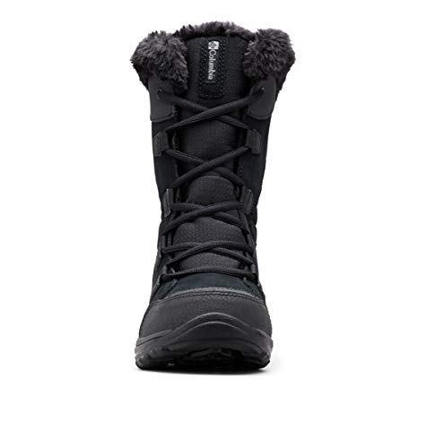 COLUMBIA WOMEN'S ICE MAIDEN II SNOW BOOTS BLACK/COLUMBIA GRAY SIZE 9.5 New