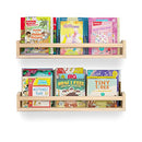 24 inch Wall Book Shelves Set of 2，Nursery Book Shelves, Kids Book Shelf - Brand New