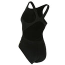 AQUA SPHERE MICHAEL PHELPS SOLID MID BACK SWIMSUIT - SIZE: WOMEN 30 - BLACK - Like New