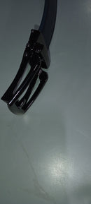 LEATHER RATCHET COMFORT CLICK BELT DRESS SLIDE BUCKLE SIZE 28 TO 50 - BLUE - Like New