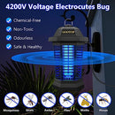 GOOTOP Mosquito Zapper Bug Zapper Outdoor Electric Bug Zapper Fly Zapper Black - Brand New