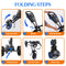 SERENELIFE FOLDABLE 3-WHEEL GOLF PUSH CART UPPER & LOWER BRACKETS - BLUE - Like New