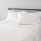 AMAZON BASICS 4 PIECE DELUXE MICROFIBER BED SHEETS QUEEN SIZE, SOLID - CREAM - Brand New
