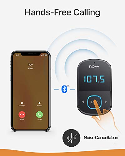 ANKER ROAV SMARTCHARGE T1 BLUETOOTH FM TRANSMITTER, BIG LED - BLACK - Like New