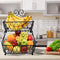 SORBUS FRUIT BASKET DISPLAY STAND, 2-TIER - RECTANGULAR ANTIQUE METAL - BLACK - Like New
