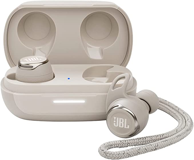 JBL Reflect Flow Pro+ Wireless Sports Earbuds JBLREFFLPROPWHTAM - White Like New