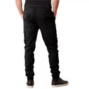 JUMP START MENS REGULAR FIT DRAWSTRING CARGO PANTS - SIZE: MEN M - BLACK - Brand New