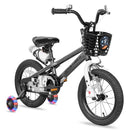 JOYSTAR PLUTO KIDS BIKE WITH TRAINING WHEELS FOR 16 INCH BIKE - GRAY - Like New